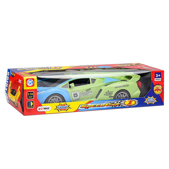 Машина 118-11 "Яркий заезд" р/у, 27 MHz, в коробке