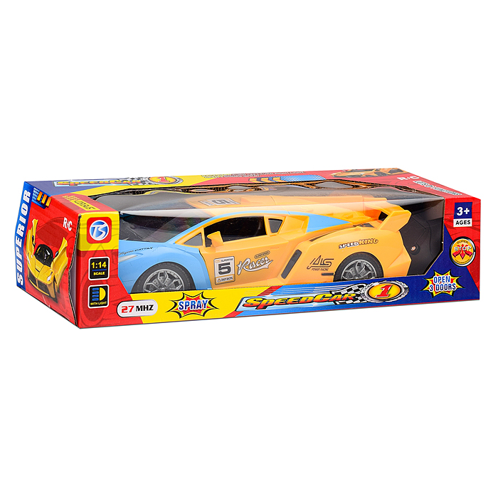 Машина 118-11 "Яркий заезд" р/у, 27 MHz, в коробке