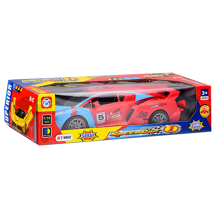 Машина 118-11 "Яркий заезд" р/у, 27 MHz, в коробке