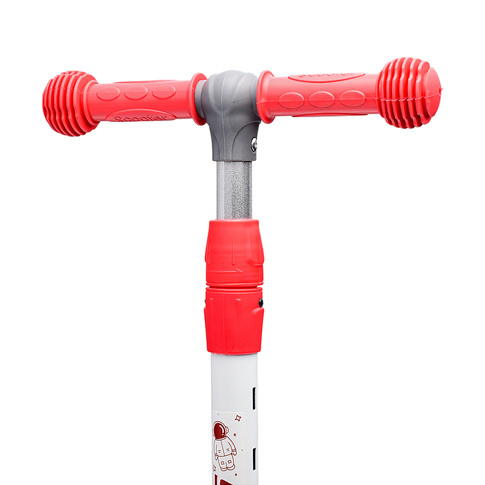 Самокат U001195Y 3-х кол., красный, PU, в коробке