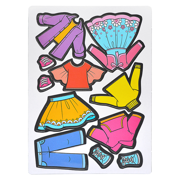 Магнитная игра. Одень куклу. Красотка Майя