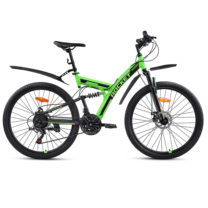 Велосипед 26" Rocket Azkar Pro, цвет зеленый, размер 18" Велосипед 26" Rocket Azkar Pro, цвет зеленый, размер 18"
