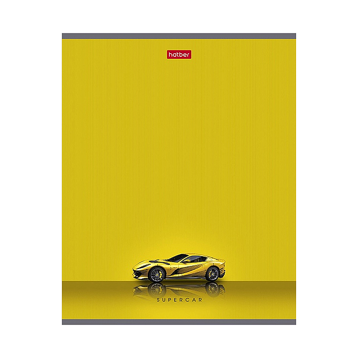 Тетрадь 48л. клетка "Гоночные авто" А5 на скобе