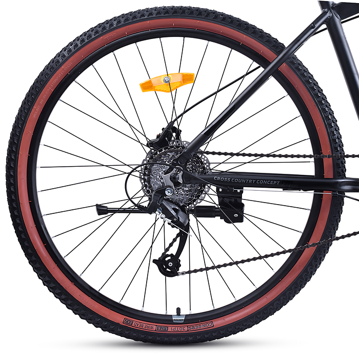 Велосипед 29" Rocket Crater Alloy HD 29, цвет черный, размер 17,5"