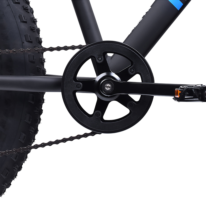 Велосипед 24" Rocket Fat 24, цвет черный/синий, размер 15"