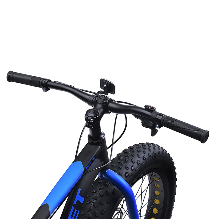Велосипед 24" Rocket Fat 24, цвет черный/синий, размер 15"