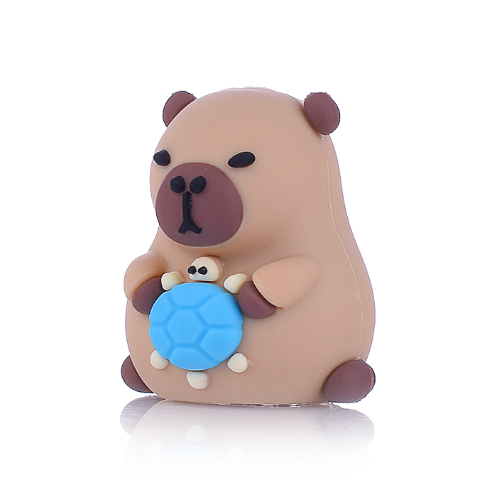 Точилка пластиковая с 1 лезвием Капибара (ассорти)