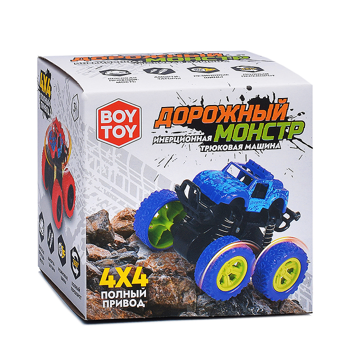 Машина BT0015-3 "Дорожный монстр" красный