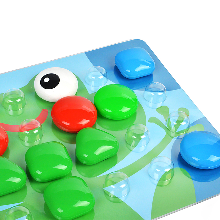 Мозаика для самых маленьких (39 фишек, 6 цветов, 8 картинок, смайлик в подарок)