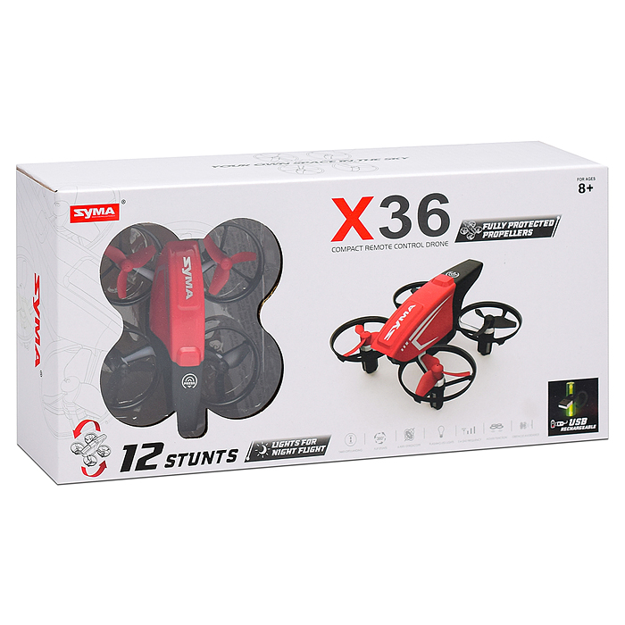 Квадрокоптер X36 "Фьюжн" р/у, 27 MHz, в коробке