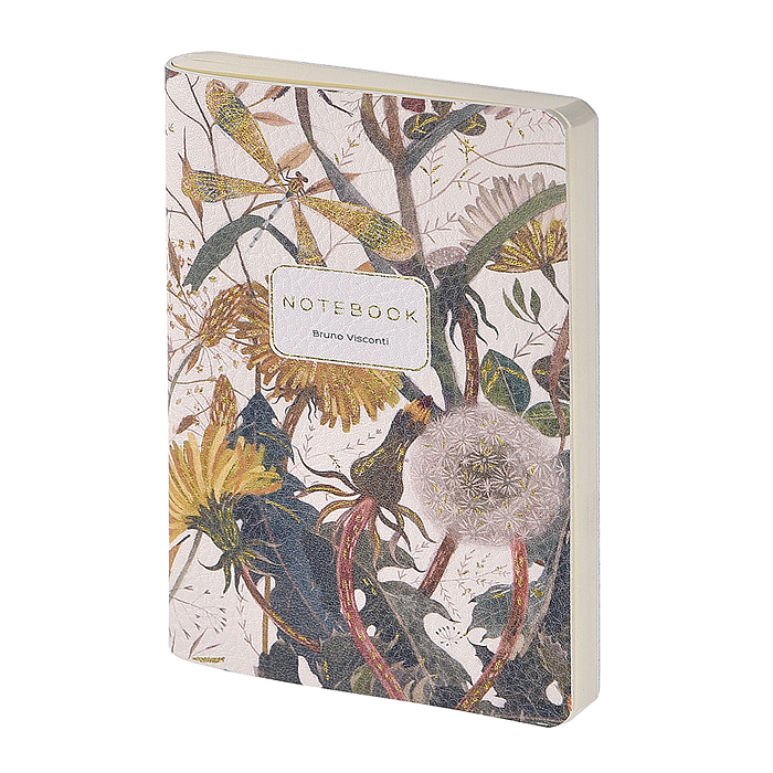 Записная книжка  из экокожи 60 л. линейка "Summer Greens" 