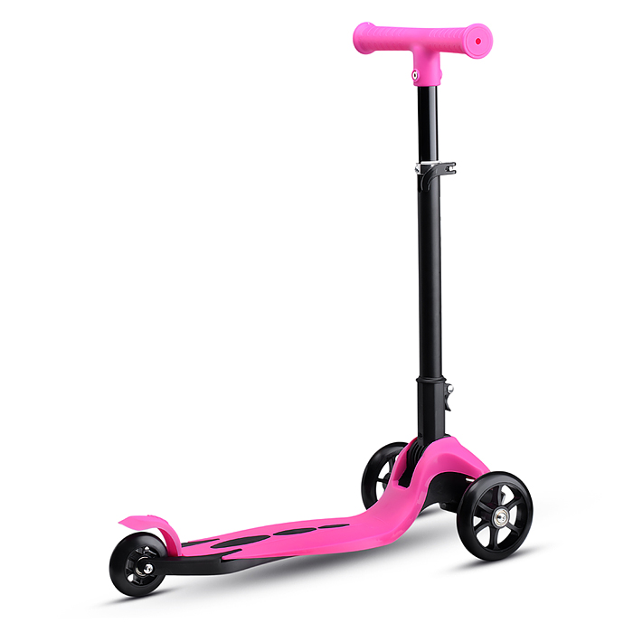 Самокат трёхколёсный R0205 ROCKET колёса PU, цвет розовый
