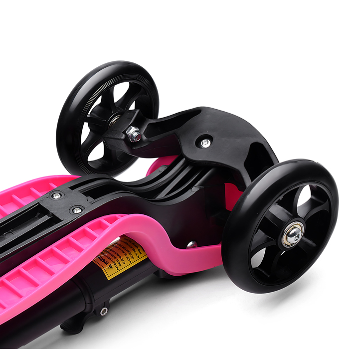 Самокат трёхколёсный R0205 ROCKET колёса PU, цвет розовый