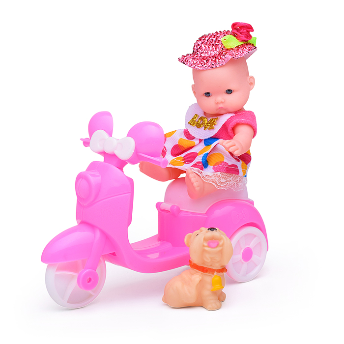 Кукла HB98-75A с мотоциклом и аксессуарами, пакете