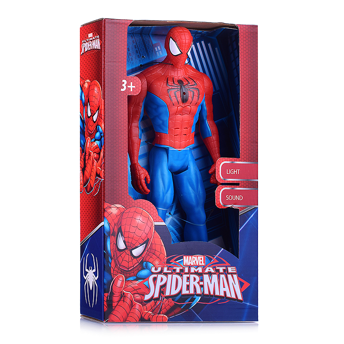 Фигурка "Человек паук" свет, звук, коробка 30*17,6*6см 