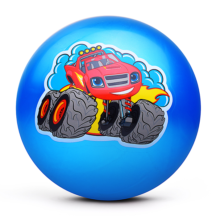 Фото к товару Мяч пвх 23 см "Вспыш" с наклейкой, в сетке Мяч пвх 23 см "Вспыш" с наклейкой, в сетке