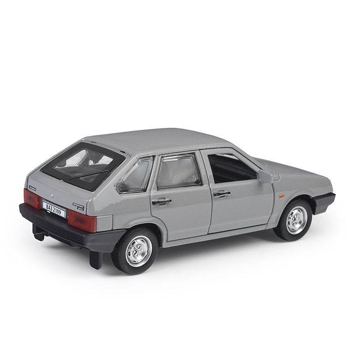 Машина металл ВАЗ-2109 "Спутник" 12 см, (двери, багаж, серебряный) инерц., в коробке