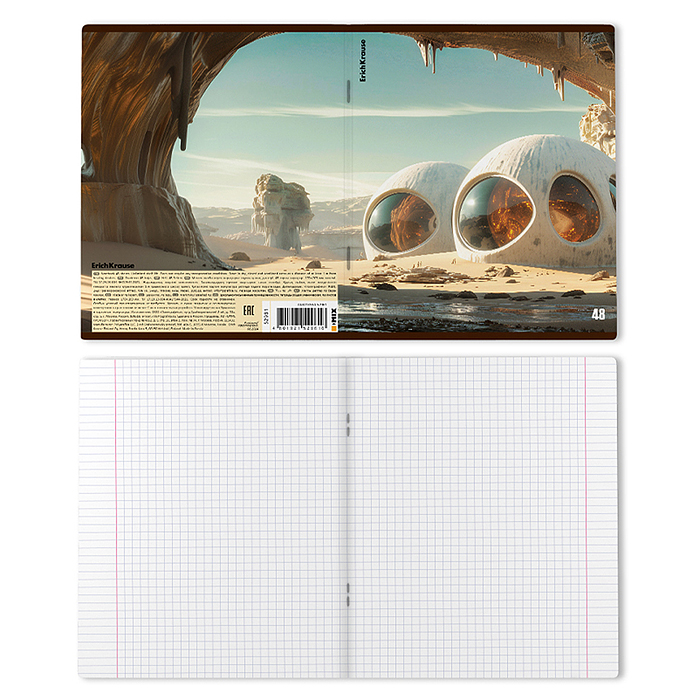 Тетрадь 48 л. клетка "Dune" 
