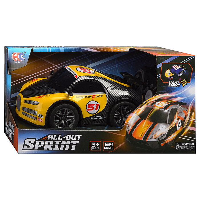 Машина L2402-1 "Неоновая гонка" р/у, 27 MHz, в коробке