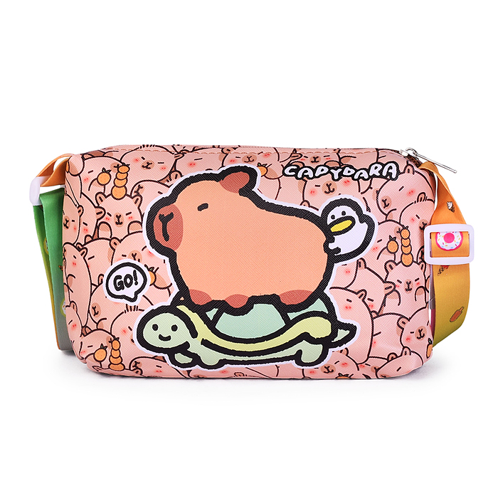 Сумочка детская 00-6747 "Дружные капибары" 19*14*6 см.