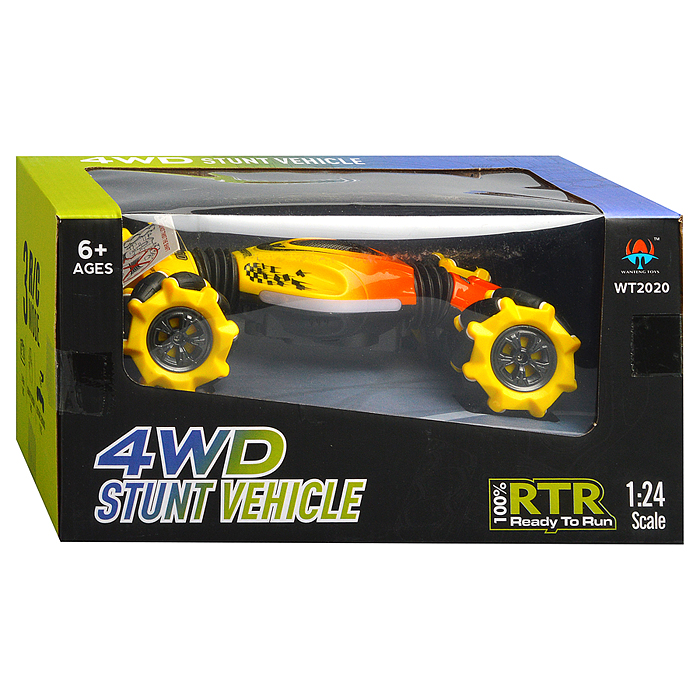 Машина WT2020-2B "Яркий трюк" р/у, 27 MHz, в коробке