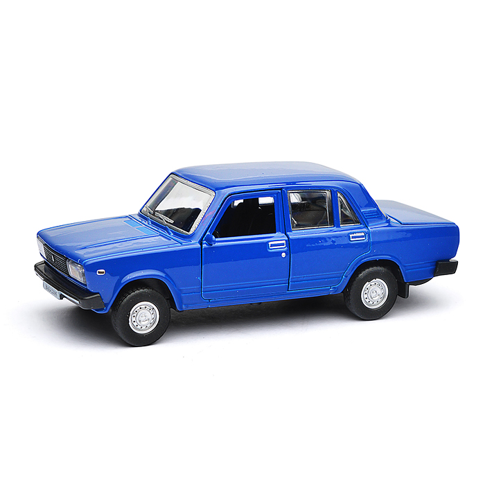 Машина металл LADA ВАЗ-2105 1997 12 cm, (двери, багаж, океан.)инерц.,в коробке