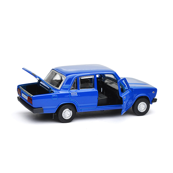 Машина металл LADA ВАЗ-2105 1997 12 cm, (двери, багаж, океан.)инерц.,в коробке