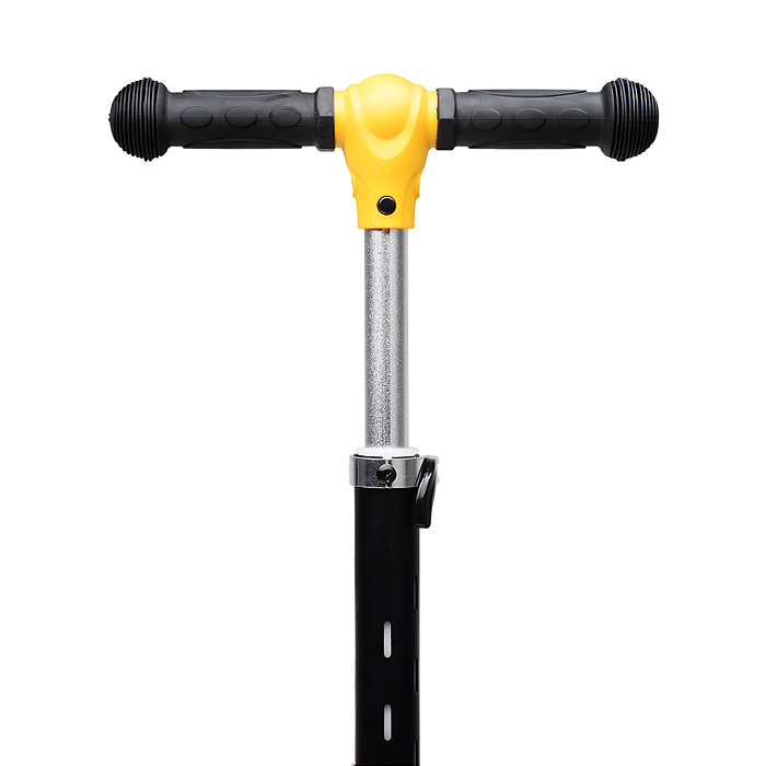 Фото к товару Самокат трёхколёсный R0200 ROCKET светящиеся колеса PU, дека, рулевая стойка, цвет жёлто-чёрный Самокат трёхколёсный R0200 ROCKET светящиеся колеса PU, дека, рулевая стойка, цвет жёлто-чёрный