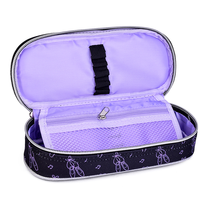 Пенал "Ballet Academy" 21x8x5 см, овальный для 50 предметов, с внутренним органайзером-ство