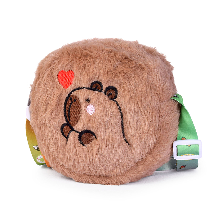 Фото к товару Сумочка детская 00-6754 "Капибара" 13*13*5 см. Сумочка детская 00-6754 "Капибара" 13*13*5 см.