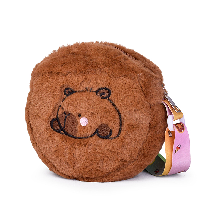 Фото к товару Сумочка детская 00-6754 "Капибара" 13*13*5 см. Сумочка детская 00-6754 "Капибара" 13*13*5 см.