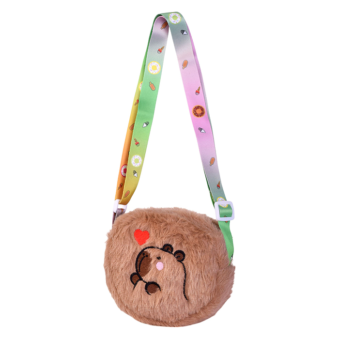 Фото к товару Сумочка детская 00-6754 "Капибара" 13*13*5 см. Сумочка детская 00-6754 "Капибара" 13*13*5 см.