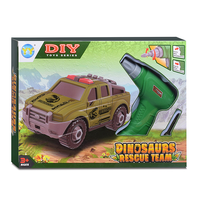 Фото к товару Конструктор MY6613-1A "Дино авто" с отверткой, в коробке Конструктор MY6613-1A "Дино авто" с отверткой, в коробке