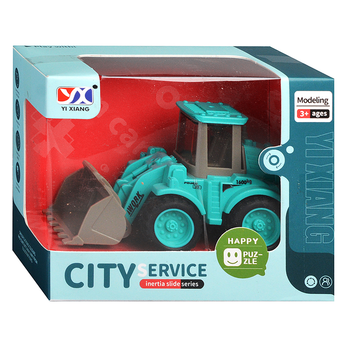 Машина 989C "Трактор" в коробке