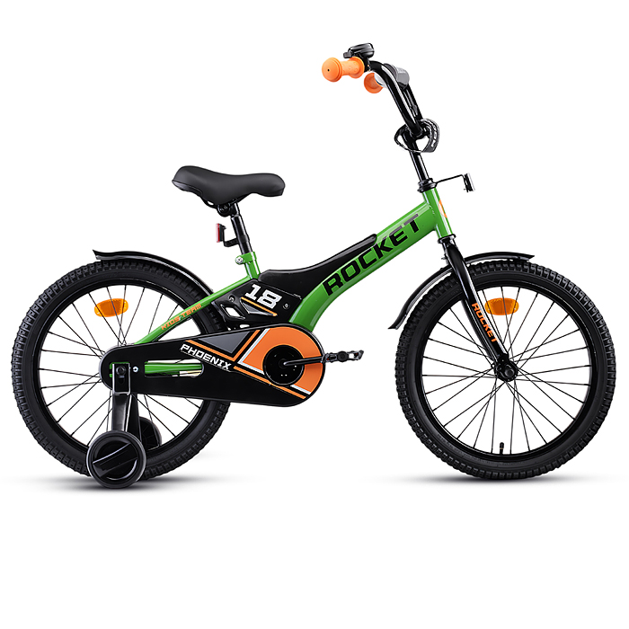 Велосипед 18" Rocket Phoenix, цвет зеленый Велосипед 18" Rocket Phoenix, цвет зеленый