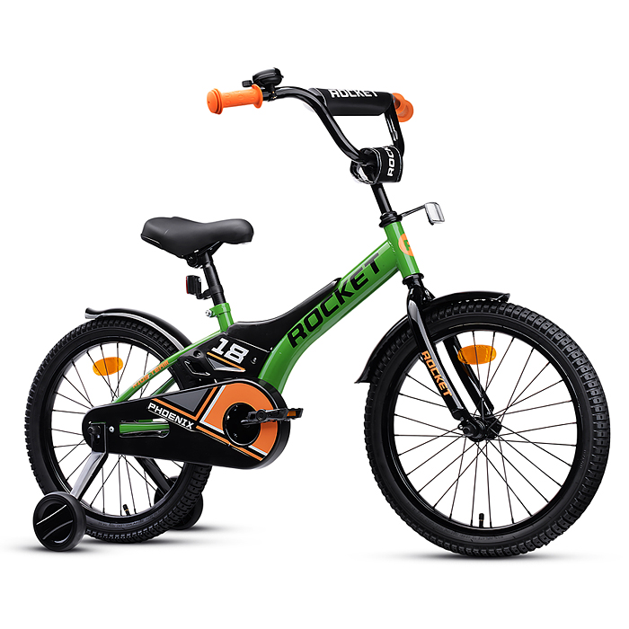 Велосипед 18" Rocket Phoenix, цвет зеленый
