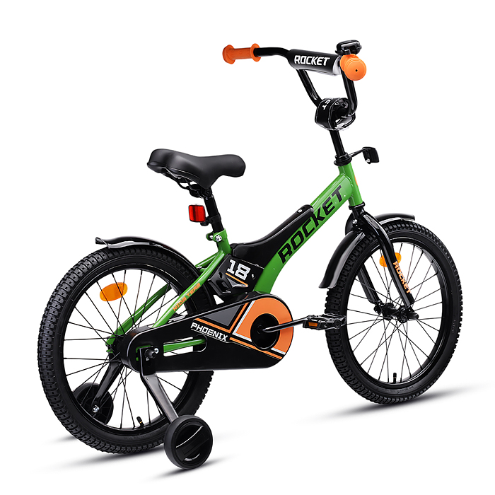 Велосипед 18" Rocket Phoenix, цвет зеленый