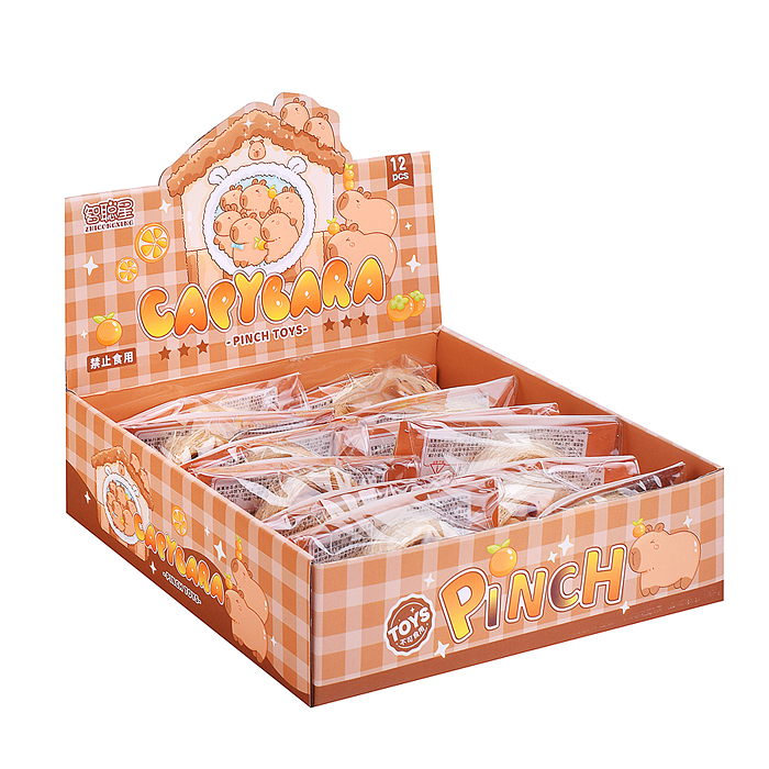 Игрушка -антистресс 00-6685 "Капибарки в корзинке"