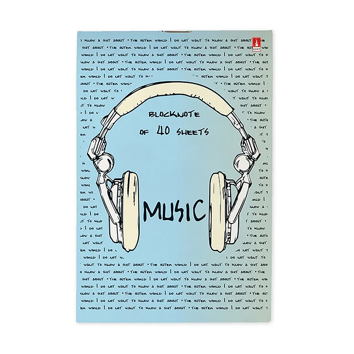 Блокнот А6 40 л. "Soundmania" 4 вида