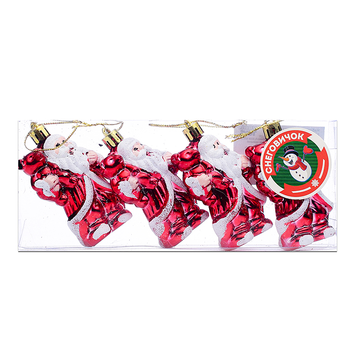 Набор новогодних украшений S2217 "Дедушка Мороз"