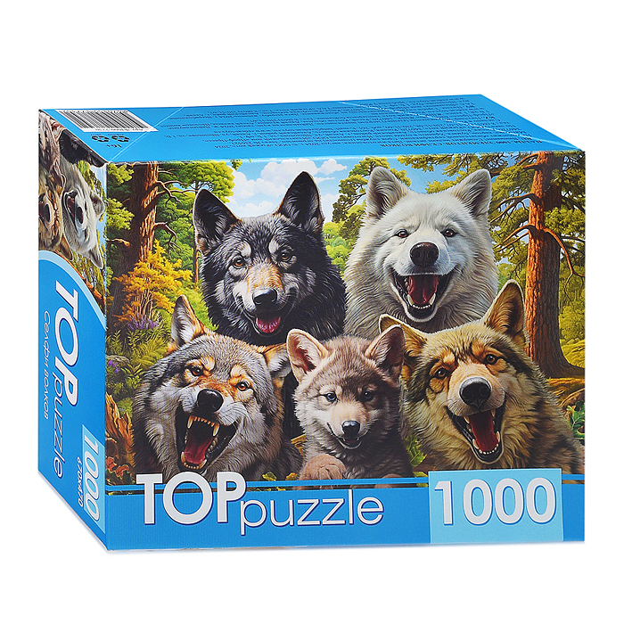 Пазлы 1000 TOPpuzzle "Селфи волков" Пазлы 1000 TOPpuzzle "Селфи волков"