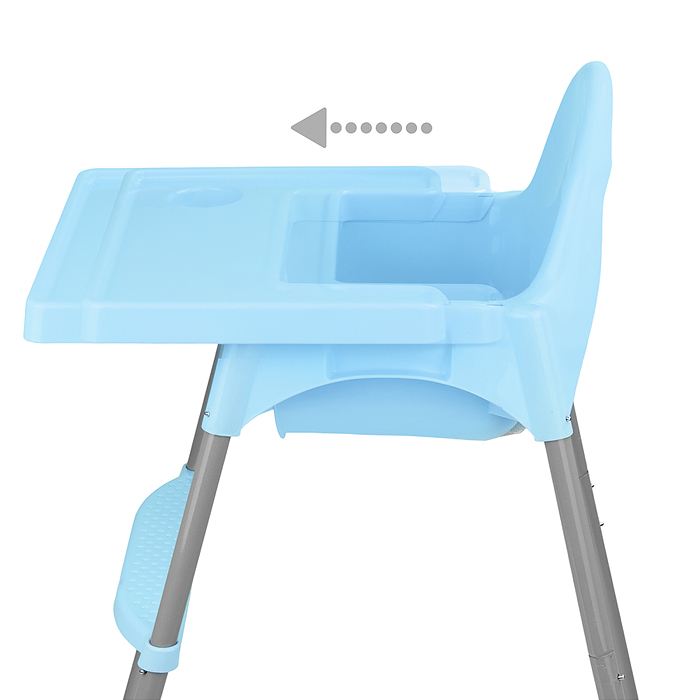 Стульчик детский STR006 голубой, в коробке