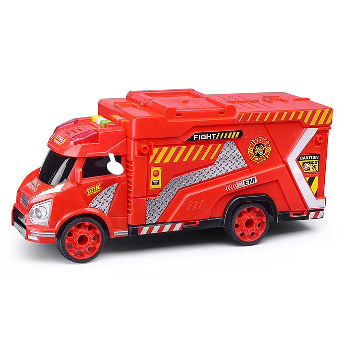 Парковка-машина 660-A260 "Пожарная часть" в коробке