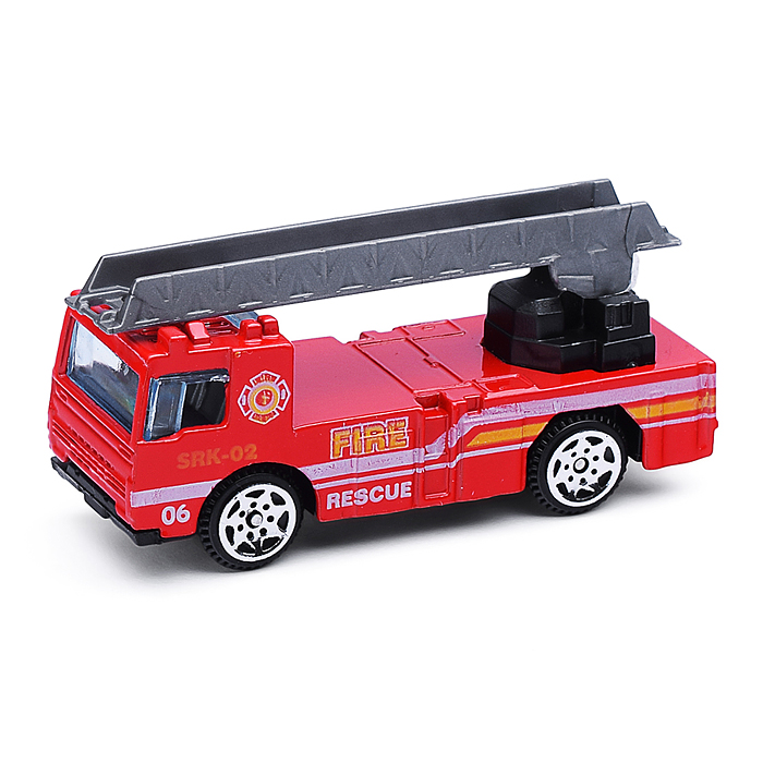 Парковка-машина 660-A260 "Пожарная часть" в коробке