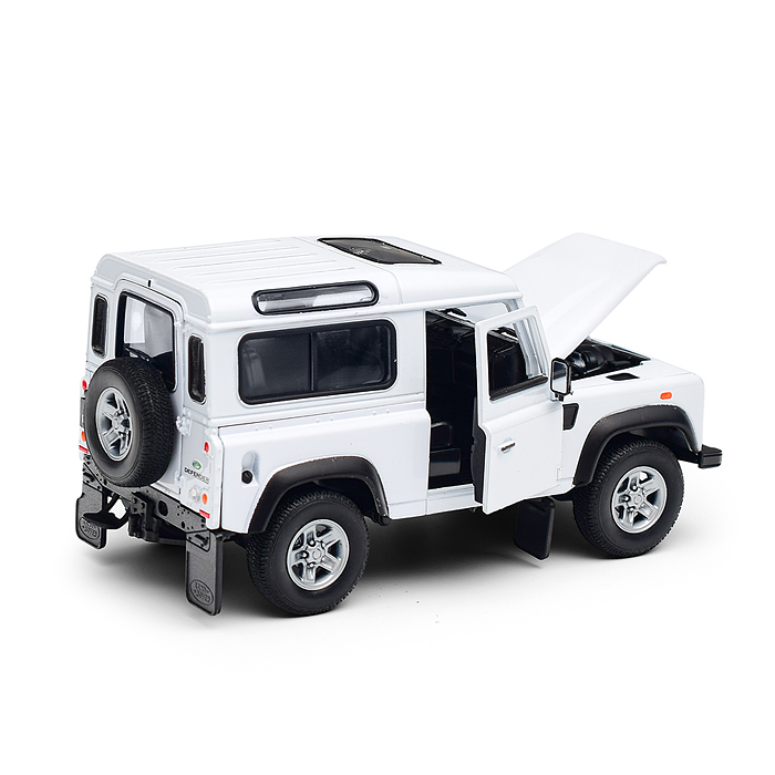 Машинка 1:24 Land Rover Defender I, белый