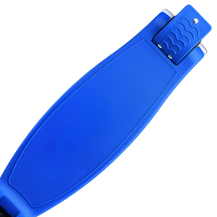 Самокат трёхколёсный R0198 ROCKET колёса световые PU, цвет синий