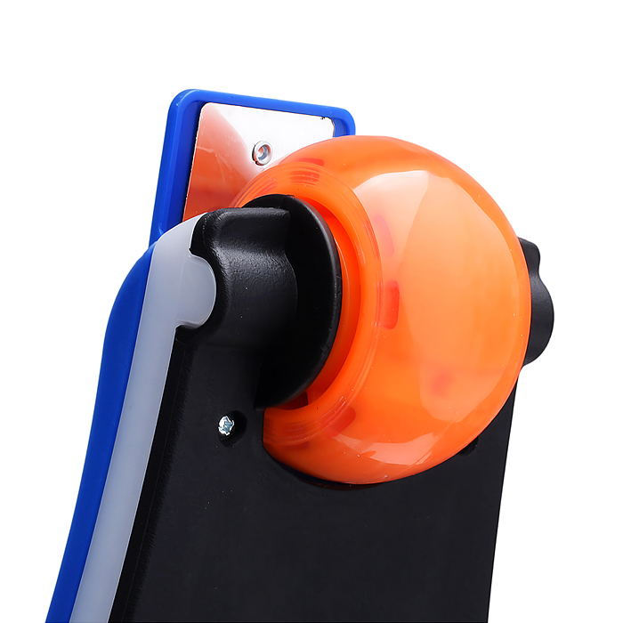 Самокат трёхколёсный R0198 ROCKET колёса световые PU, цвет синий