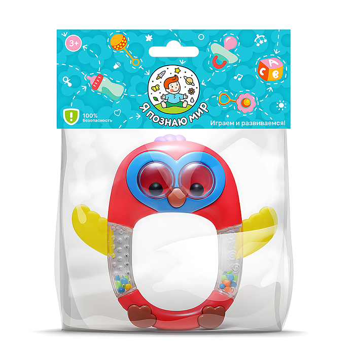 Погремушка Y0128 "Совушка" в пакете