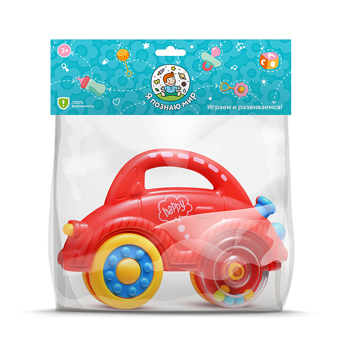 Набор погремушек Y0133 "Машинка" в пакете