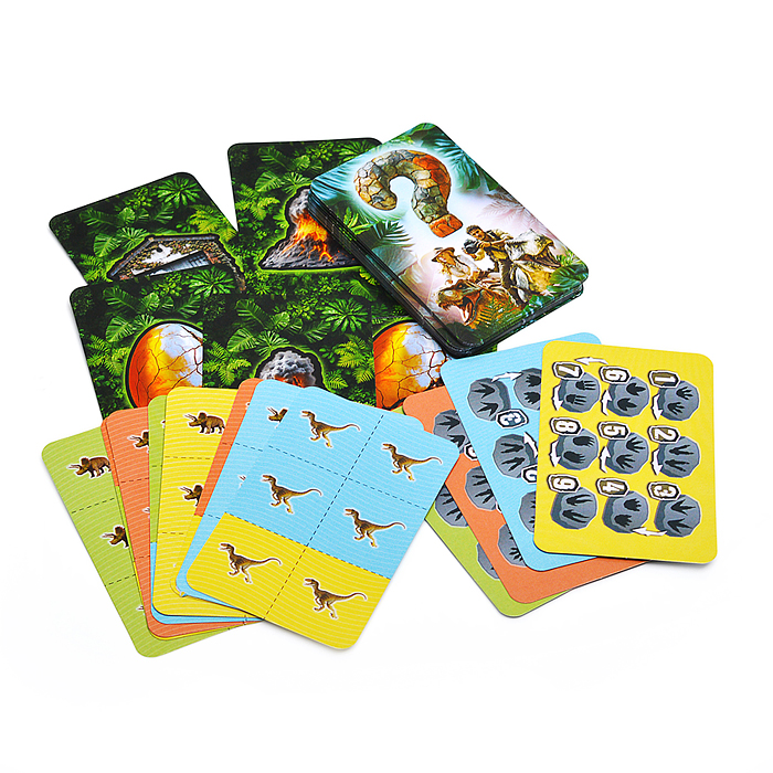 Настольная игра-квадрат "Юрский период" 40 карточек.